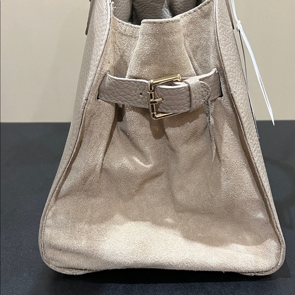 Anna Paola | Italian Leather Satchel w/ Crossbody & Scarf - Picture 6 of 16